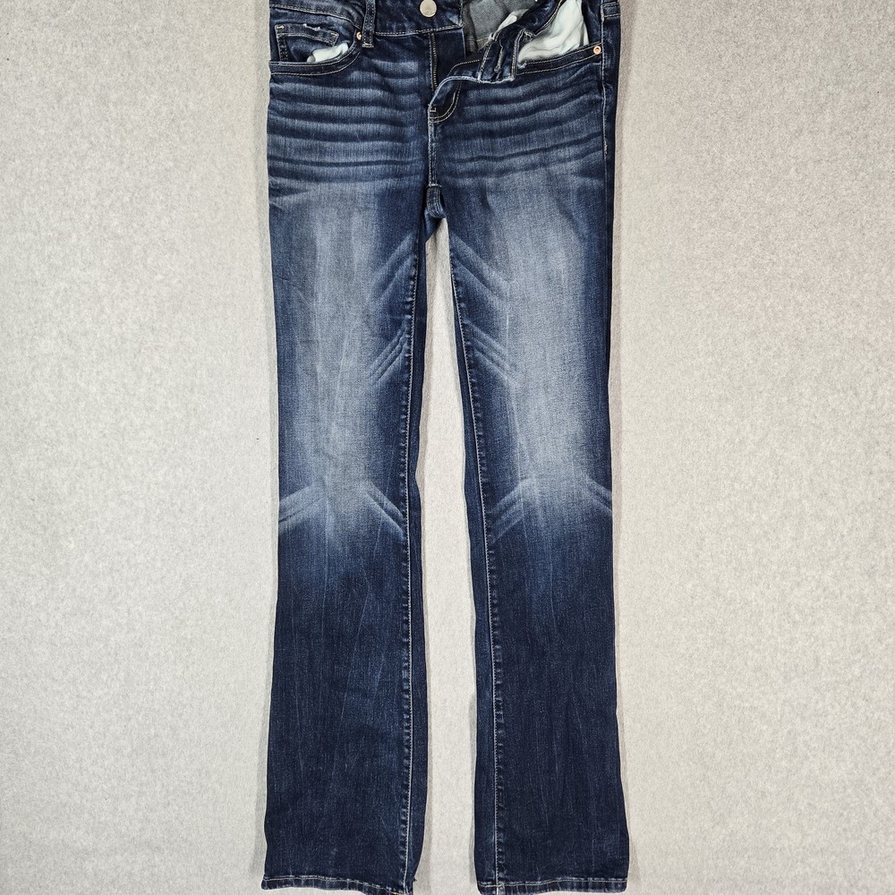 BKE Women Jeans 27X35 Blue Denim Bootcut Stella Low Rise